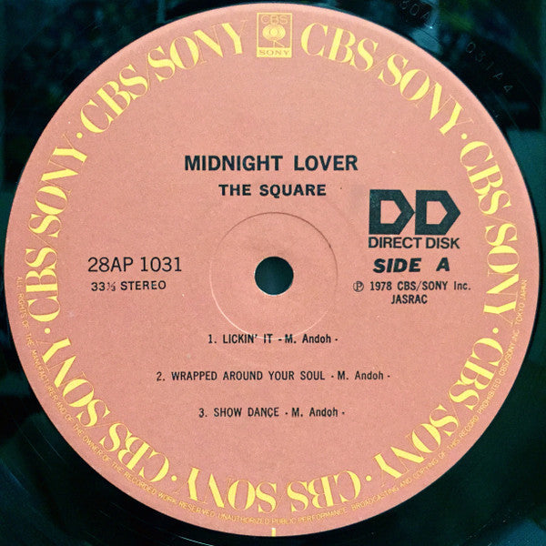 T-Square - Midnight Lover (Vinyl, LP, Album, Stereo)
