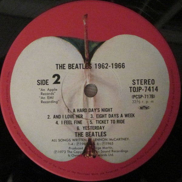 The Beatles - 1962-1966 (2xVinyl, LP, Compilation, Reissue) Very Good Plus (VG+) / Very Good Plus (VG+)
