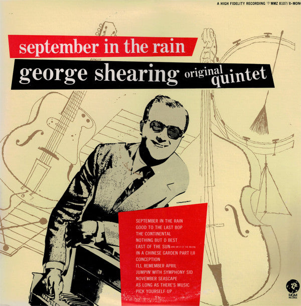 The George Shearing Quintet - September In The Rain (2xVinyl, LP, Album, Compilation, Reissue, Mono) Very Good (VG) / Very Good Plus (VG+)