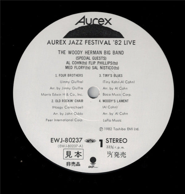The Woody Herman Big Band - Aurex Jazz Festival '82 (Vinyl, LP, Album) Very Good Plus (VG+) / Very Good Plus (VG+)