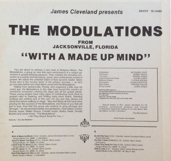 Modulations - With A Made Up Mind (Vinyl, LP, Album) Very Good (VG) / Good Plus (G+)