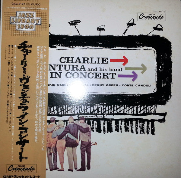 Charlie Ventura And His Orchestra - Charlie Ventura And His Band In Concert (Vinyl, LP, Reissue, Mono) Very Good (VG) / Good Plus (G+)
