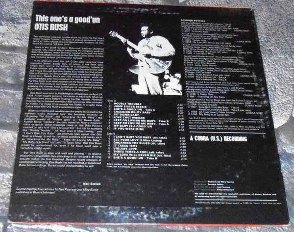 Otis Rush - This One's A Good 'Un (Vinyl, LP, Mono, Compilation) Very Good (VG) / Good (G)