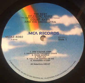 Count Basie Orchestra - The Best Of Count Basie (2xVinyl, LP, Compilation) Very Good (VG) / Very Good Plus (VG+)