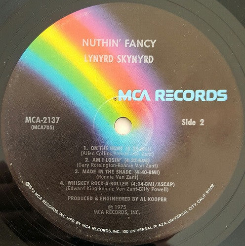 Lynyrd Skynyrd - Nuthin' Fancy (Vinyl, LP, Album) Good Plus (G+) / Very Good Plus (VG+)