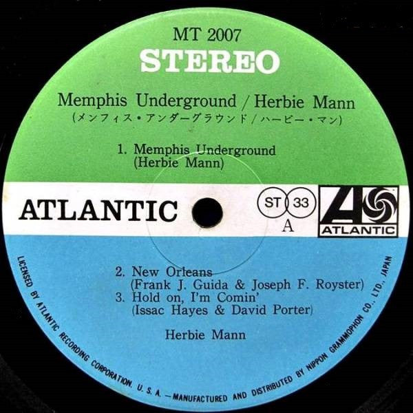 Herbie Mann - Memphis Underground (Vinyl, LP, Album)