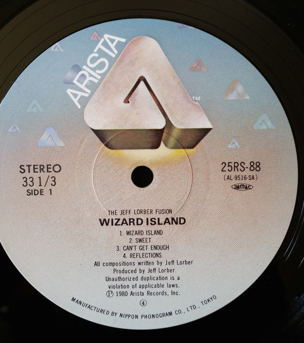 The Jeff Lorber Fusion - Wizard Island (Vinyl, LP, Album) Very Good (VG) / Very Good (VG)