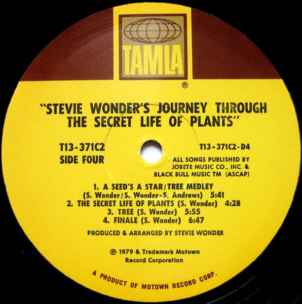 Stevie Wonder - Stevie Wonder's Journey Through The Secret Life Of Plants (2xVinyl, LP, Album) Very Good (VG) / Very Good (VG)