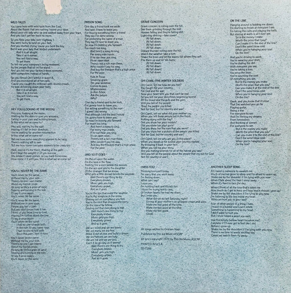 Graham Nash - Wild Tales (Vinyl, LP, Album, Stereo) Very Good (VG) / Very Good (VG)