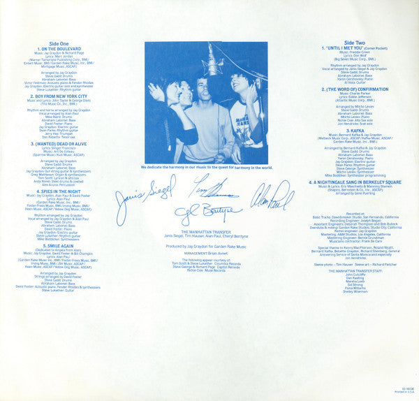 The Manhattan Transfer - Mecca For Moderns (Vinyl, LP, Album, Stereo) Very Good (VG) / Very Good (VG)