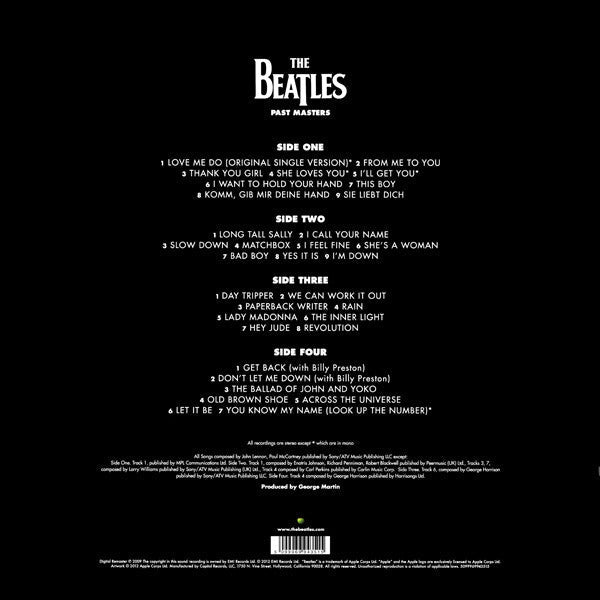 The Beatles - Past Masters (2xVinyl, LP, Compilation, Reissue, Remastered, Stereo, Mono) Near Mint (NM or M-) / Near Mint (NM or M-)