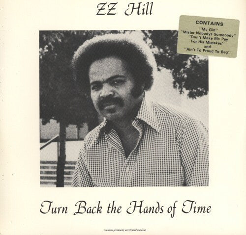 Z.Z. Hill - Turn Back The Hands Of Time (Vinyl, LP, Reissue) Very Good Plus (VG+) / Very Good Plus (VG+)
