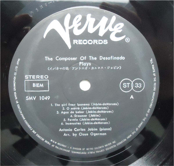 Antonio Carlos Jobim - The Composer Of Desafinado, Plays (Vinyl, LP, Album, Stereo) Good Plus (G+) / Very Good (VG)