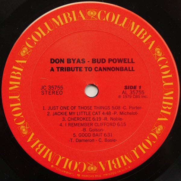 Don Byas - A Tribute To Cannonball (Vinyl, LP, Album) Good Plus (G+) / Very Good (VG)