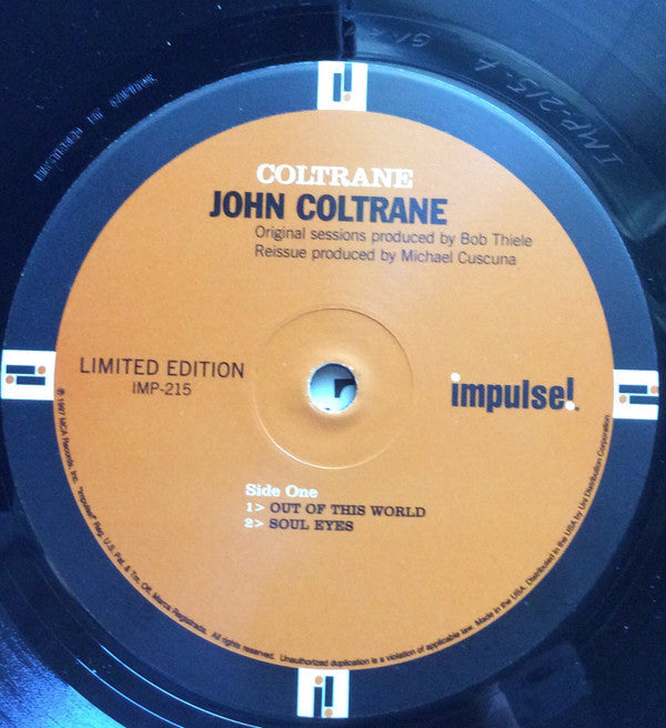 The John Coltrane Quartet - Coltrane (Vinyl, LP, Album, Limited Edi...