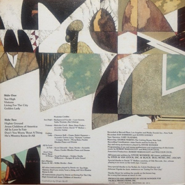 Stevie Wonder - Innervisions = インナービジョンズ (Vinyl, LP, Album, Stereo)