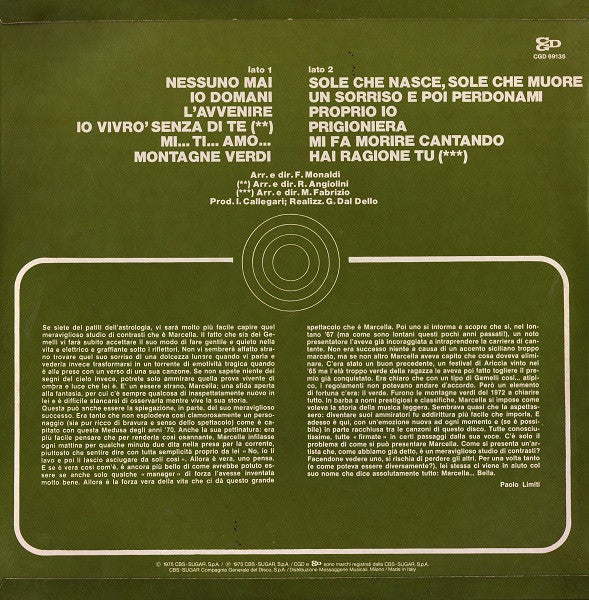 Marcella Bella - Il Meglio Di Marcella (Vinyl, LP, Compilation) Very Good (VG) / Very Good (VG)