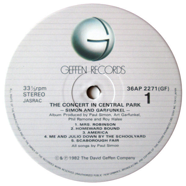 Simon & Garfunkel - The Concert In Central Park (Vinyl, LP, Album, ...