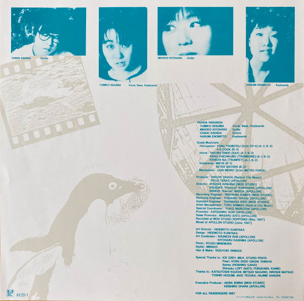 Papaya Paranoia - Lunatic (Vinyl, LP, Mini-Album) Near Mint (NM or M-) / Very Good Plus (VG+)