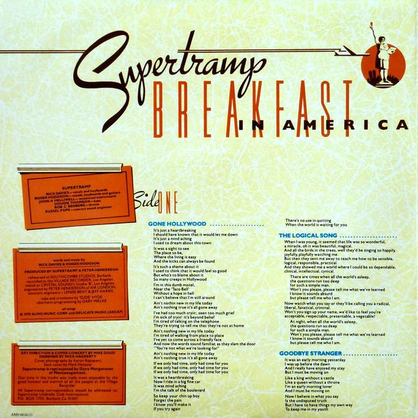 Supertramp - Breakfast In America (Vinyl, LP, Album, Stereo)