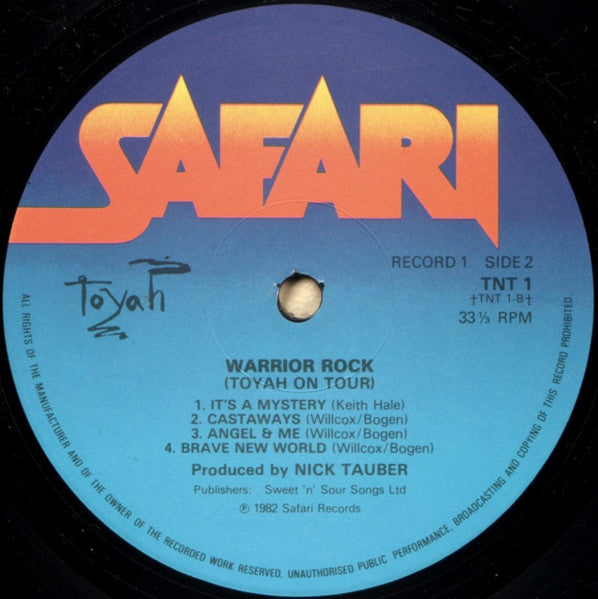 Toyah (3) - Warrior Rock (Toyah On Tour) (2xVinyl, LP, Album) Very Good Plus (VG+) / Very Good (VG)