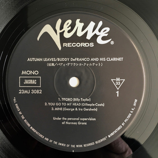 Buddy DeFranco - Autumn Leaves (Vinyl, LP, Album, Reissue) Near Mint (NM or M-) / Very Good (VG)