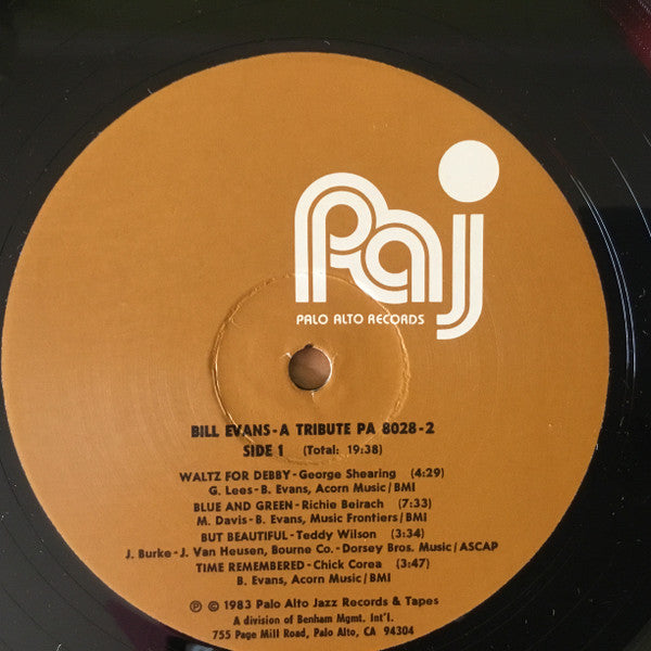 Various - Bill Evans ~ A Tribute (Vinyl, LP, Album)