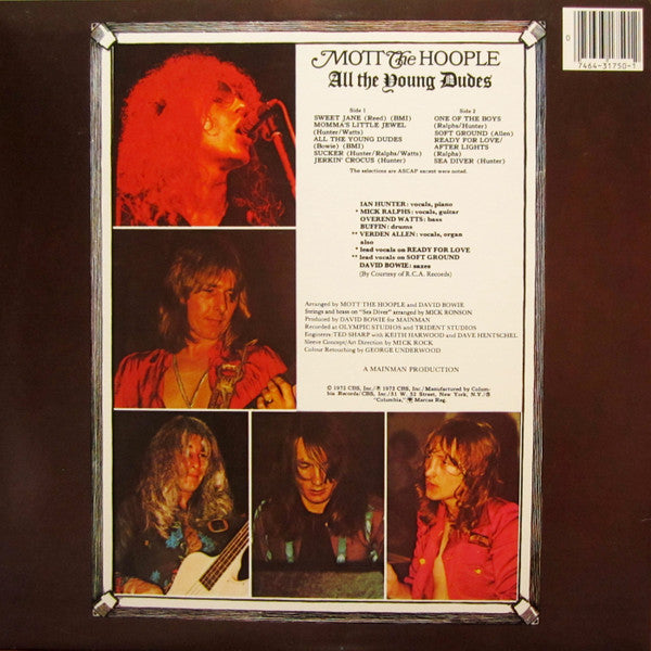 Mott The Hoople - All The Young Dudes (Vinyl, LP, Album, Reissue) Very Good Plus (VG+) / Very Good Plus (VG+)