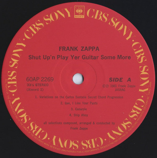 Frank Zappa - Shut Up 'n Play Yer Guitar (3xVinyl, LP, Album) Very Good Plus (VG+) / Very Good Plus (VG+)