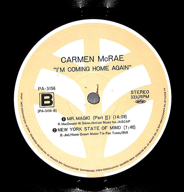 Carmen McRae - I'm Coming Home Again (Vinyl, LP, Album)