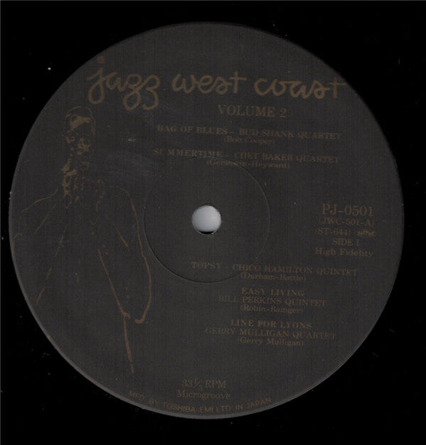 Various - Jazz West Coast, Volume 2 (Vinyl, LP, Album, Compilation, Reissue, Mono) Very Good Plus (VG+) / Very Good Plus (VG+)
