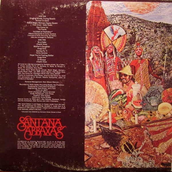 Santana - Abraxas (Vinyl, LP, Album, Stereo) Good Plus (G+) / Good (G)