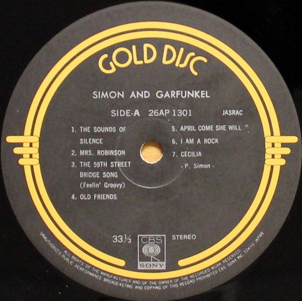 Simon & Garfunkel - Simon & Garfunkel (Vinyl, LP, Compilation, Stereo) Very Good (VG) / Very Good (VG)