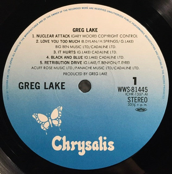 Greg Lake - Greg Lake (Vinyl, LP, Album, Stereo) Very Good Plus (VG+) / Very Good Plus (VG+)