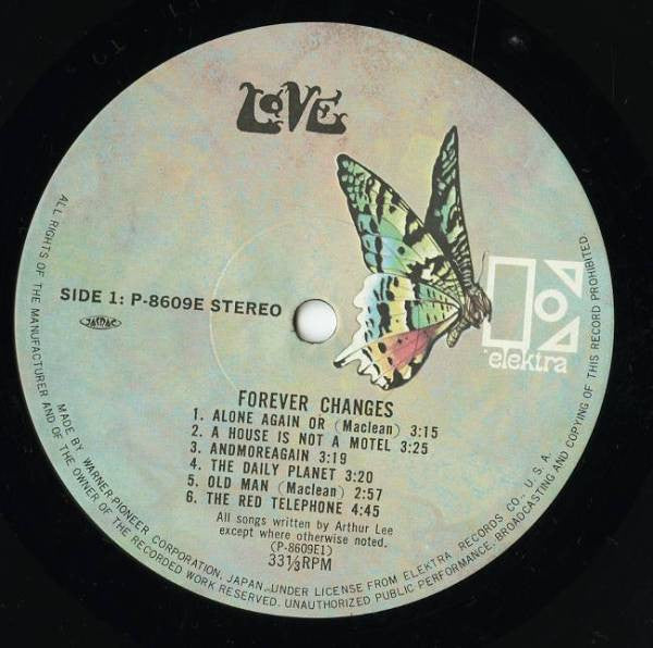 Love - Forever Changes (Vinyl, LP, Album, Reissue, Stereo) Very Good Plus (VG+) / Very Good (VG)