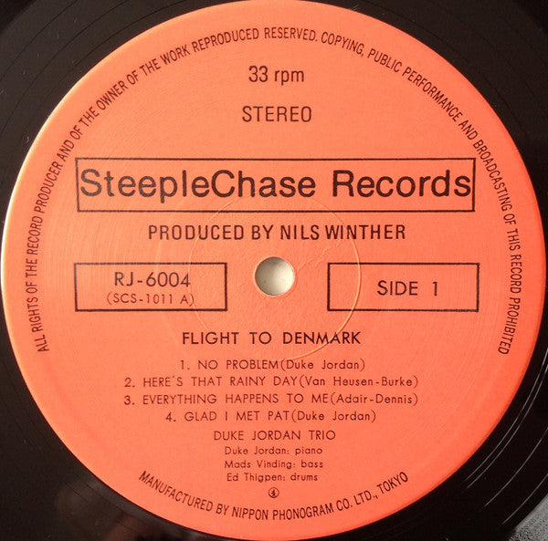 Duke Jordan - Flight To Denmark (Vinyl, LP, Album)