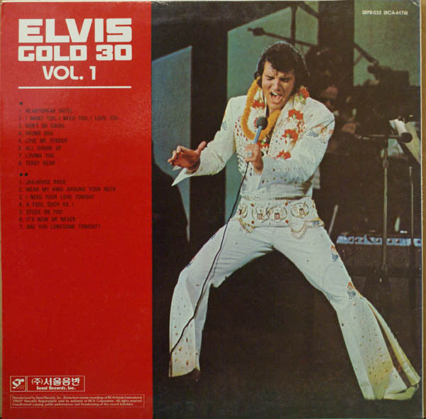Elvis Presley - Elvis Gold 30 (2xVinyl, LP, Compilation) Very Good Plus (VG+) / Very Good (VG)