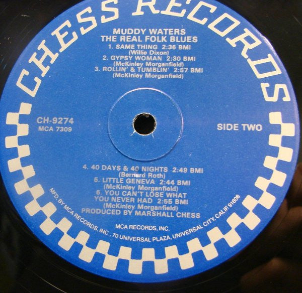 Muddy Waters - The Real Folk Blues (Vinyl, LP, Compilation, Reissue) Good Plus (G+) / Good Plus (G+)