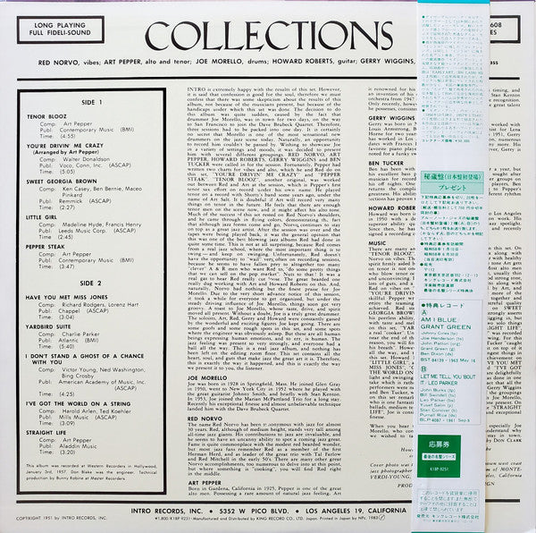 Red Norvo - Collections (Vinyl, LP, Album, Reissue, Mono) Very Good Plus (VG+) / Very Good Plus (VG+)