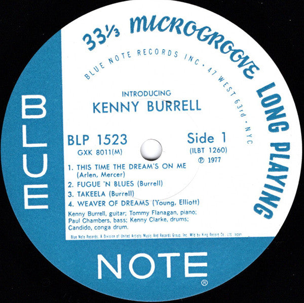 Kenny Burrell - Introducing Kenny Burrell (Vinyl, LP, Album, Reissue, Mono) Very Good Plus (VG+) / Very Good Plus (VG+)