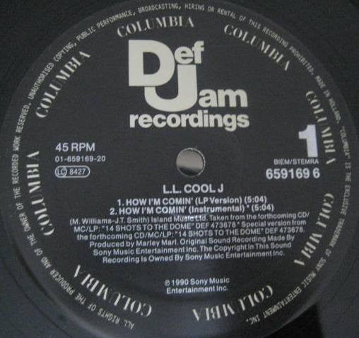 LL Cool J - How I'm Comin' (Vinyl, 12", 45 RPM) Very Good (VG) / Very Good (VG)