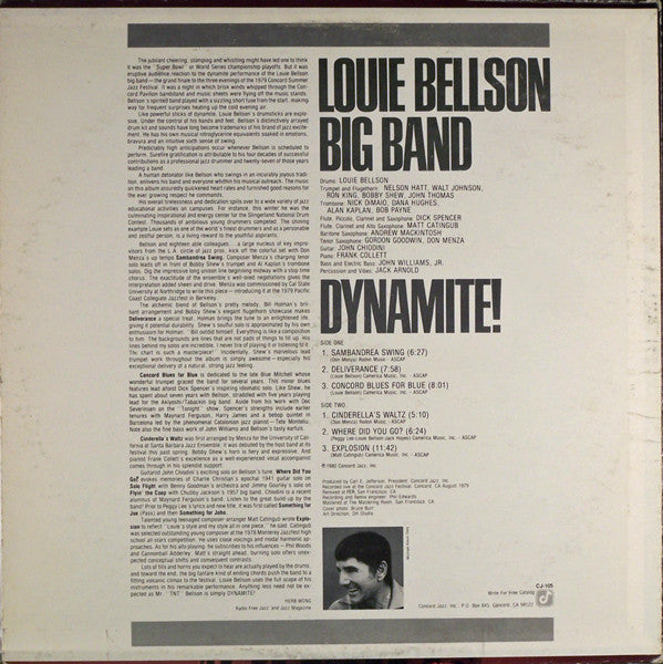 Louie Bellson Big Band - Dynamite! (Vinyl, LP, Album)