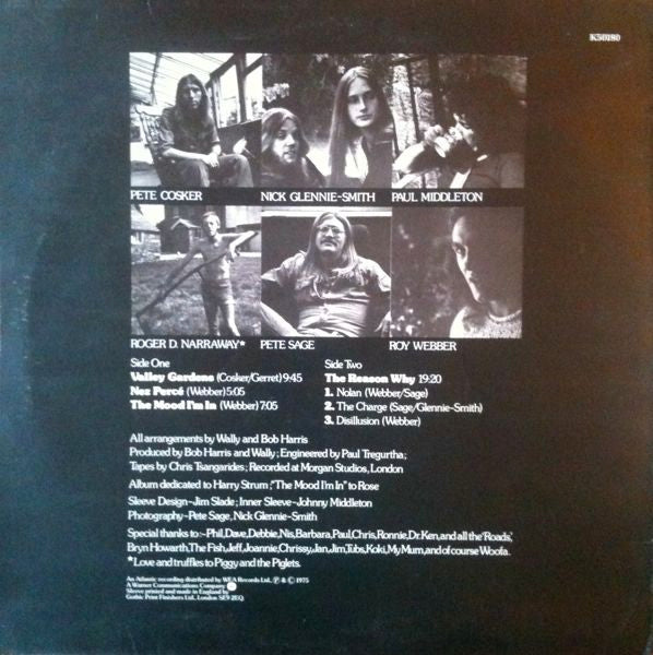 Wally (3) - Valley Gardens (Vinyl, LP, Album) Very Good (VG) / Very Good (VG)