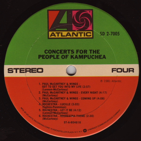 Various - Concerts For The People Of Kampuchea (2xVinyl, LP, Album, Stereo) Very Good Plus (VG+) / Very Good Plus (VG+)