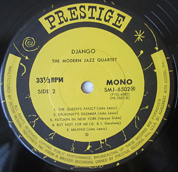 The Modern Jazz Quartet - Django (Vinyl, LP, Album, Reissue, Remast...