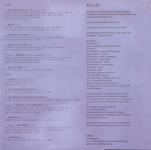 David Bowie - Excerpts From Outside (The Nathan Adler Diaries: A Hyper Cycle) (Vinyl, LP, Album) Very Good Plus (VG+) / Very Good Plus (VG+)