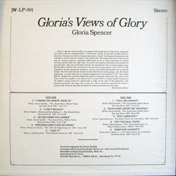 Gloria Spencer - Gloria's Views Of Glory (Vinyl, LP, Album) Very Good (VG) / Very Good (VG)