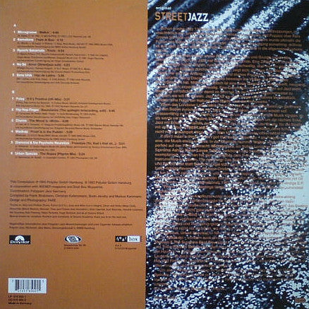Various - Original Streetjazz (Vinyl, LP, Compilation) Very Good (VG) / Good Plus (G+)