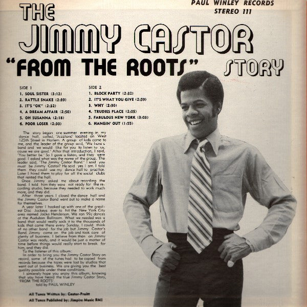 Jimmy Castor - The Jimmy Castor Story "From The Roots" (Vinyl, LP, Album, Stereo) Very Good (VG) / Very Good (VG)