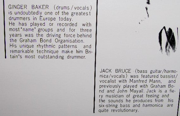 Cream (2) - Fresh Cream (Vinyl, LP, Album, Reissue, Stereo) Very Good Plus (VG+) / Very Good Plus (VG+)